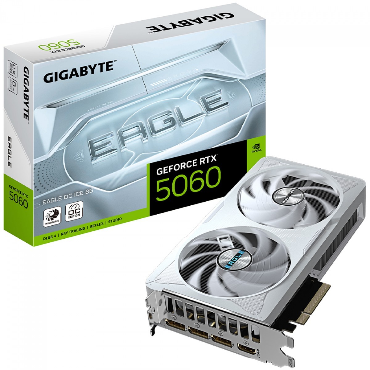 RTX 5060 EAGLE OC ICE GIGABYTE: desempenho com GDDR7 para gamers