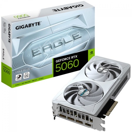 RTX 5060 EAGLE OC ICE GIGABYTE: desempenho com GDDR7 para gamers
