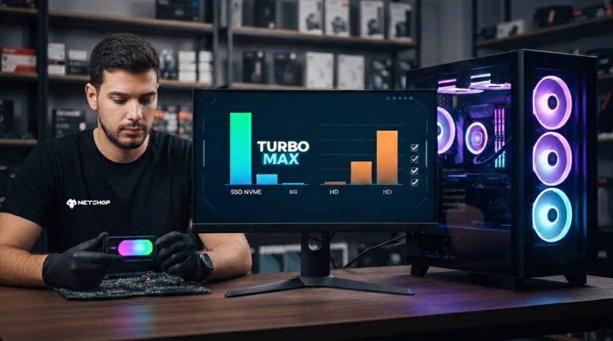 Upgrade de SSD em computadores e notebooks na Netshop DF