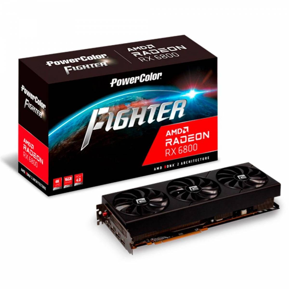 PLACA DE VIDEO AMD RX6800 16GB POWER COLOR AXRX6800 16GBD6-3DH