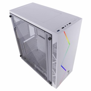 Gabinete Gamer T-dagger P03w White Rgb Mid Tower Tgc-p03w