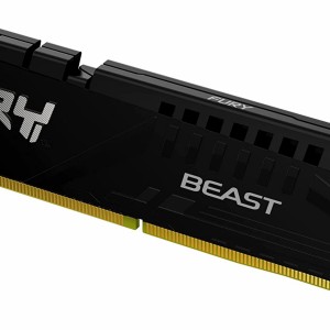 Memória DDR5 Kingston FURY Beast, 16GB, 6000MHz, Black