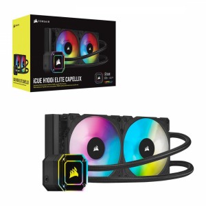 Water Cooler Corsair Hydro Icue H100I Elite Capelix RGB - PRETO