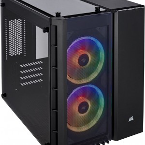 Gabinete Gamer Corsair Crystal 280X Micro ATX / 2 Cooler - Preto