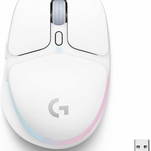 Mouse Gamer Sem Fio Logitech G705, RGB, Bluetooth, USB, Branco