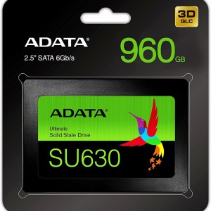 SSD 960 GB Adata SU630, SATA, Leitura: 520MB/s e Gravação: 450MB