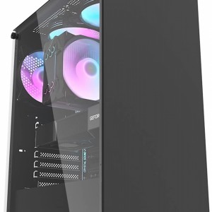 Gabinete Motospeed Hyrax, Hgb200b, Mid Tower Sem Fan - Preto