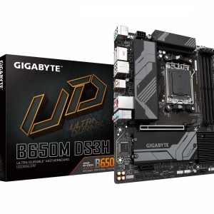 Placa Mãe Gigabyte B650M DS3H, Chipset B650, AMD AM5, MATX, DDR5