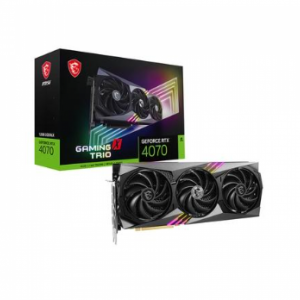 Placa de Vídeo RTX 4070 Gaming X Trio 12G MSI GeForce, 12GB DDR6X