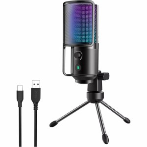 Microfone Fifine K669-PRO3 Condensador Cardioid RGB - Preto