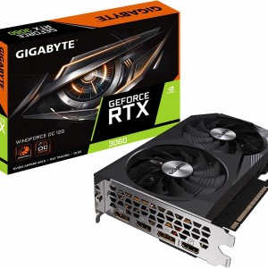 Placa de Vídeo Gigabyte NVIDIA RTX 3060 WINDFORCE OC, 12GB GDDR6