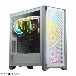 Gabinete Gamer Corsair 4000D Airflow, Vidro Temperado - Branco