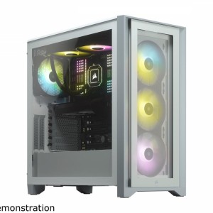 Gabinete Gamer Corsair iCUE 4000X RGB, Vidro Temperado - Branco