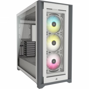 Gabinete Gamer Corsair iCUE 5000X RGB, Branco, CC-9011213-WW