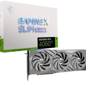 Placa de Vídeo RTX 4060TI MSI 16GB GDDR6 Slim White -