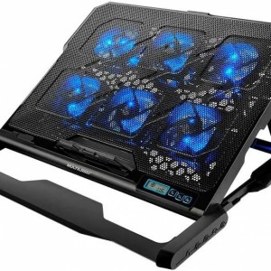 Base Cooler Para Notebook Com 6 Fans Led Azul Hexa Cooler - AC282