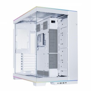 Gabinete Gamer Lian Dynamic Evo 011DERGBW Mid Tower, RGB - Branco