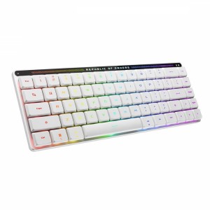 Teclado Gamer ASUS ROG Falchion RX,sem fio, suporte MacOS, Branco