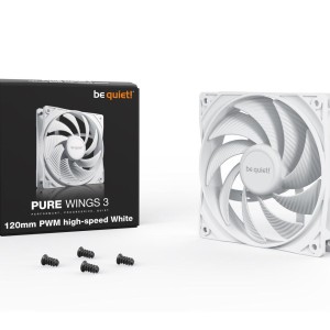 Cooler Fã para Gabinete 120MM BE QUIET PURE WINGS 3 - BRANCO