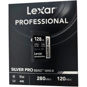 Cartão de memória 128GB Sd Lexar Professional Silver Pro 280 MB/s