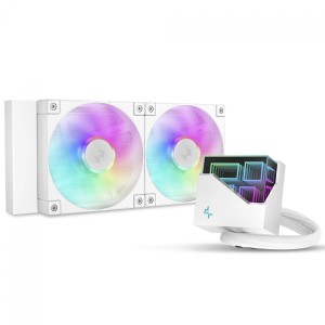 Water Cooler Branco DeepCool LE240 V2, Dual Fan ARGB, 240mm