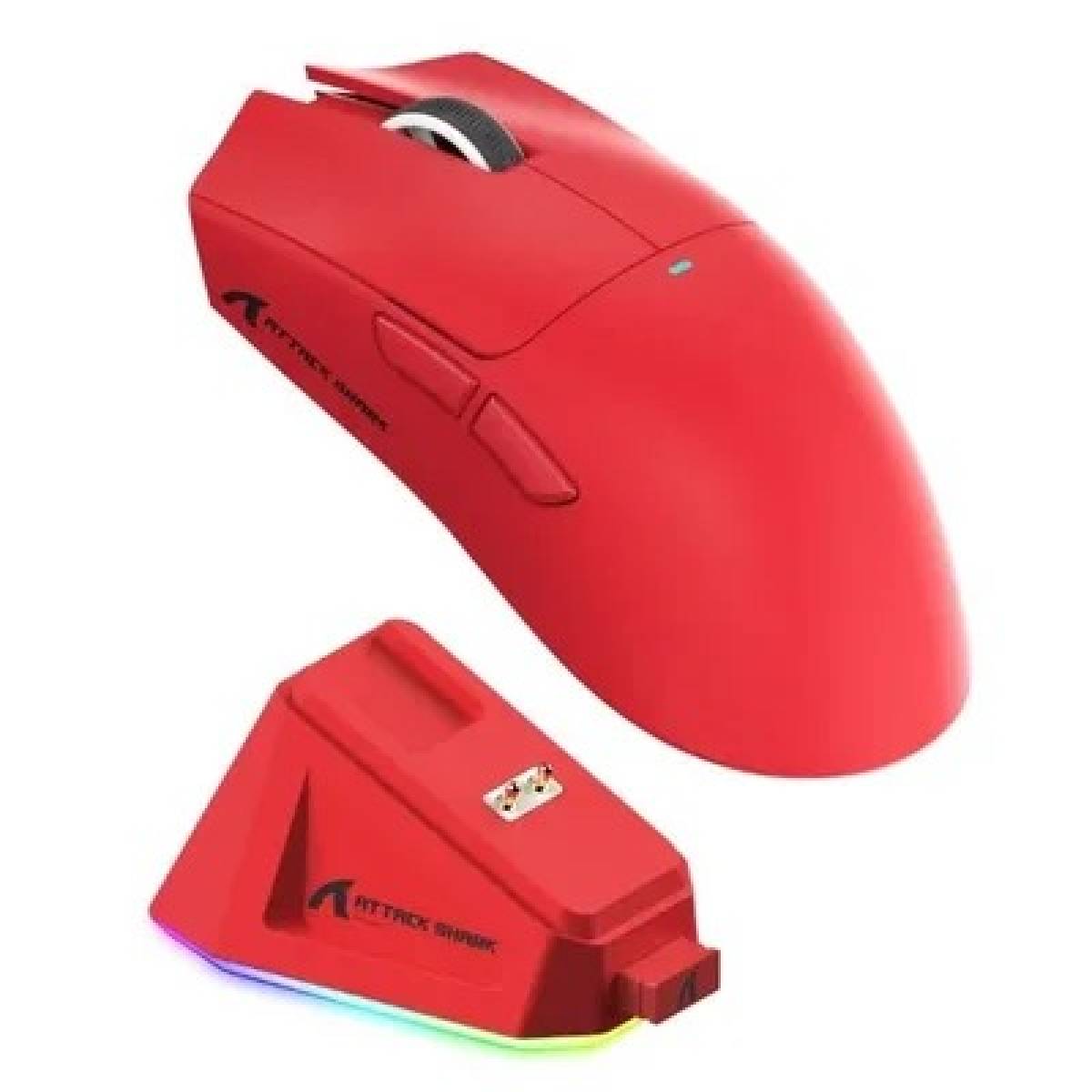 Mouse Gamer Sem Fio Attack Shark X11, 22000 Dpi, 59g, Vermelho