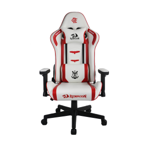 Cadeira Gamer Redragon Flamengo Glory Branco e Vermelho Até 135 K