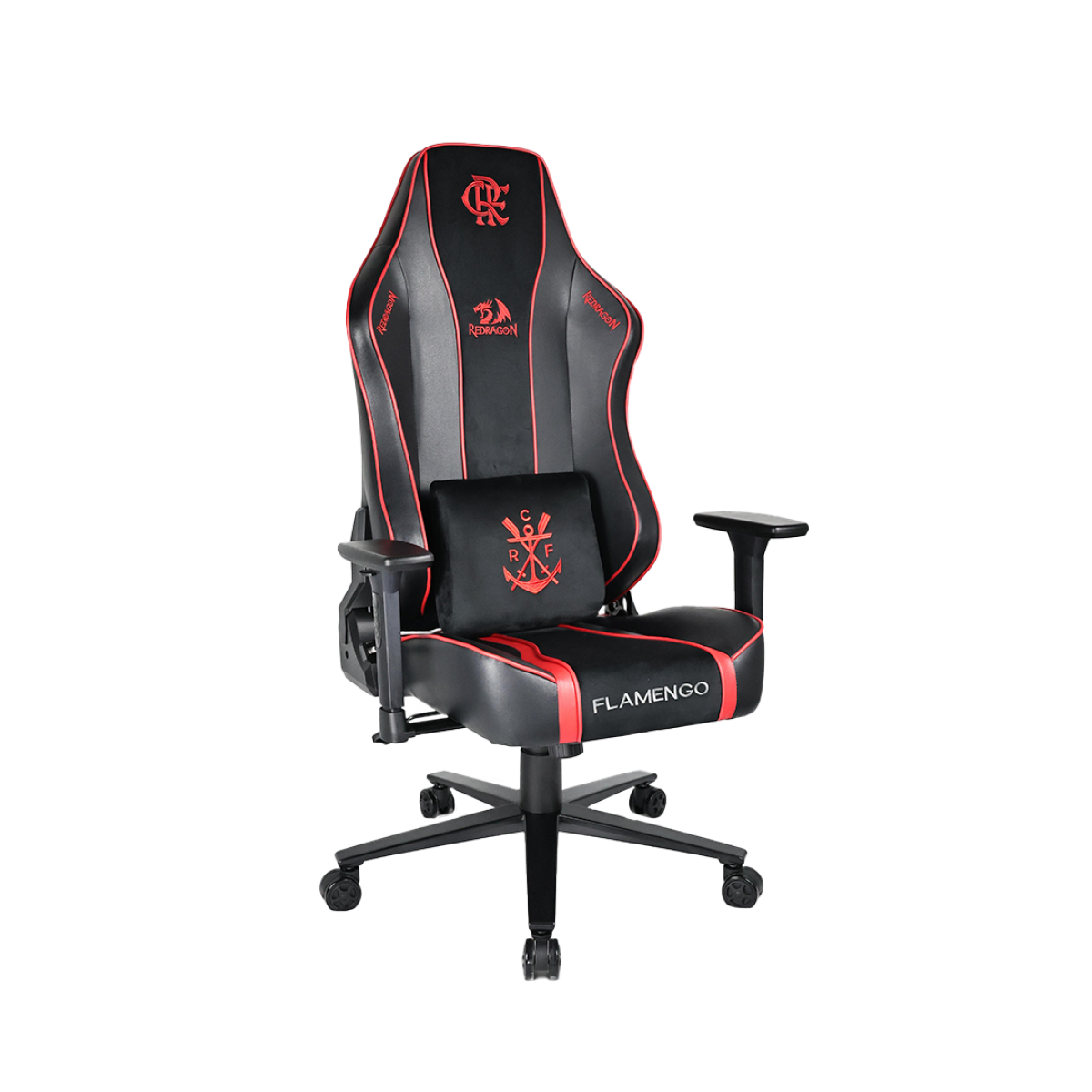 Cadeira Gamer Redragon Flamengo FL808 Vermelho e Preto
