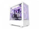 Gabinete Gamer NZXT H5 Flow, Vidro Temperado, Com 2 Fans - Branco