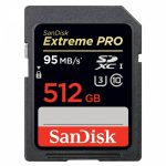 Cartão de Memória Sandisk SD Extreme Pro 95-90MB/s U3 C10 512GB - Imagem 3