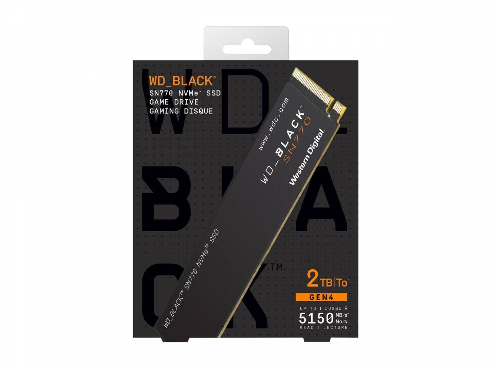 SSD M.2 2TB WESTERN BLACK SN770 NVMe Gen4 5150MB/s – WDS200T3X0E
