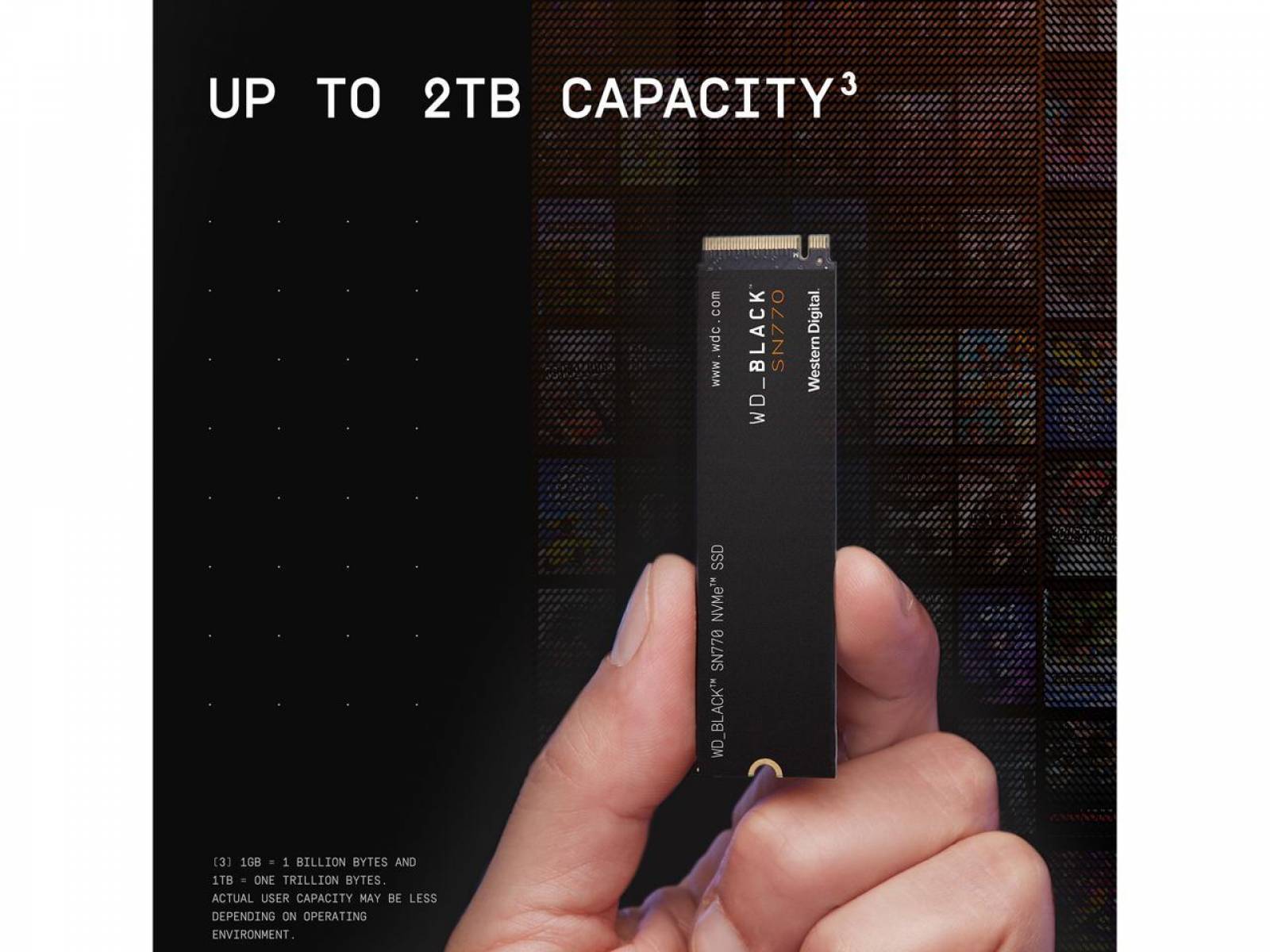SSD M.2 2TB WESTERN BLACK SN770 NVMe Gen4 5150MB/s – WDS200T3X0E