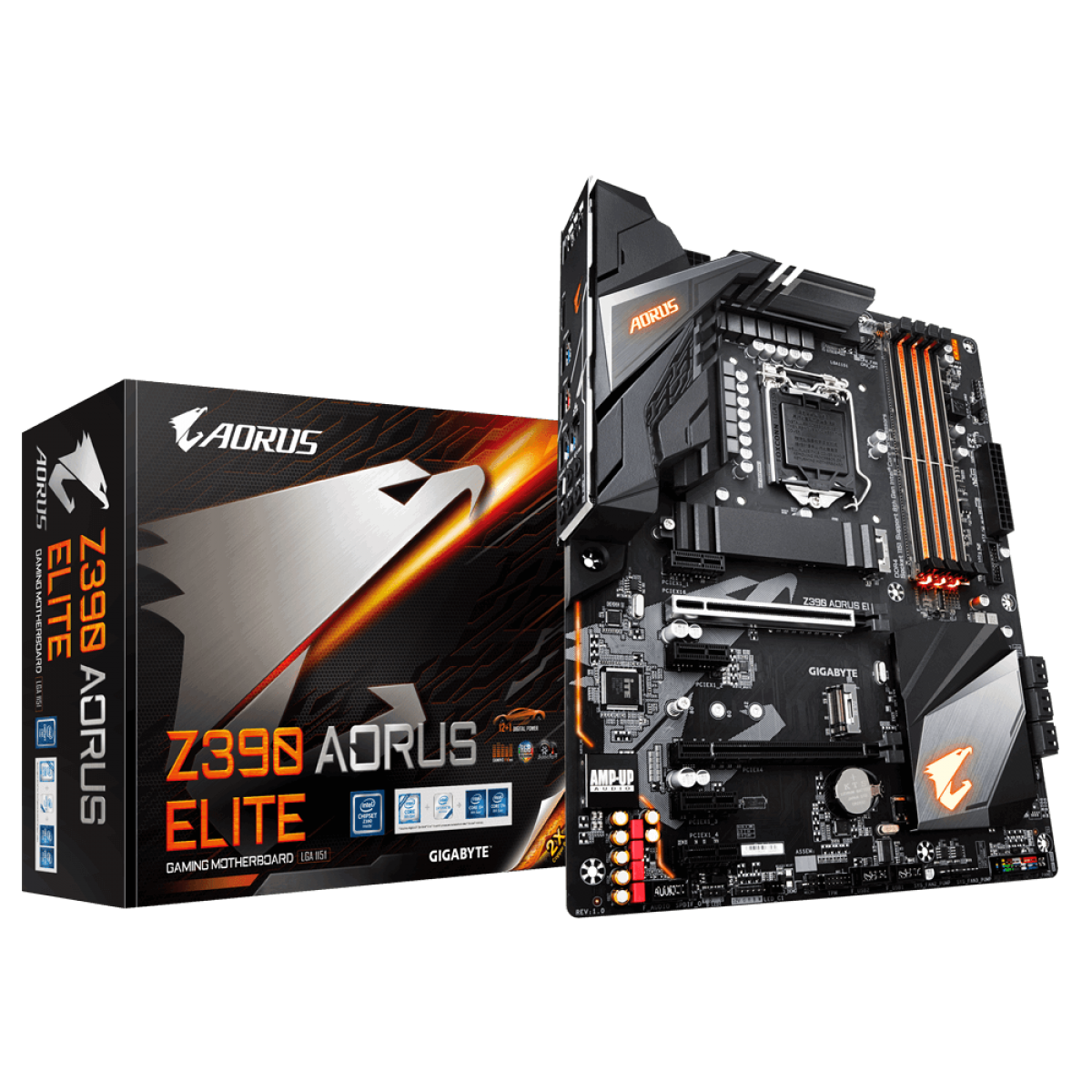 Placa mãe Gigabyte Z390 Aorus Elite DDR4 Oitava/Nona Geração 1151 Placa mãe Gigabyte Z390 Aorus Elite DDR4 Oitava/Nona Geração 1151 - Imagem 1