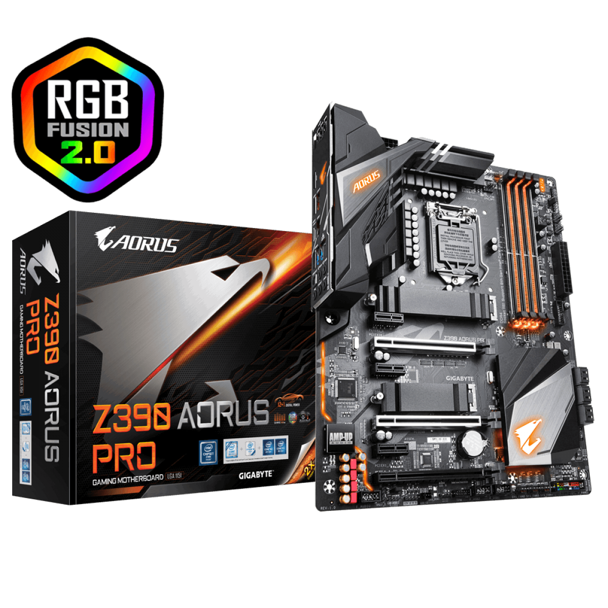 Placa Mãe Gigabyte Z390 Aorus Pro DDR4 Oitava/Nona Geração S1151 Placa Mãe Gigabyte Z390 Aorus Pro DDR4 Oitava/Nona Geração S1151 - Imagem 1