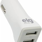 Carregador Universal Veicular Elg cc2se, 2 porta Usb - Branco
