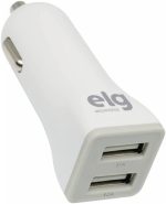 Carregador Universal Veicular Elg cc2se, 2 porta Usb - Branco
