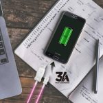 Cabo USB Tipo-C, Led Rosa 1m - ELG LEDC10PK - Imagem 2