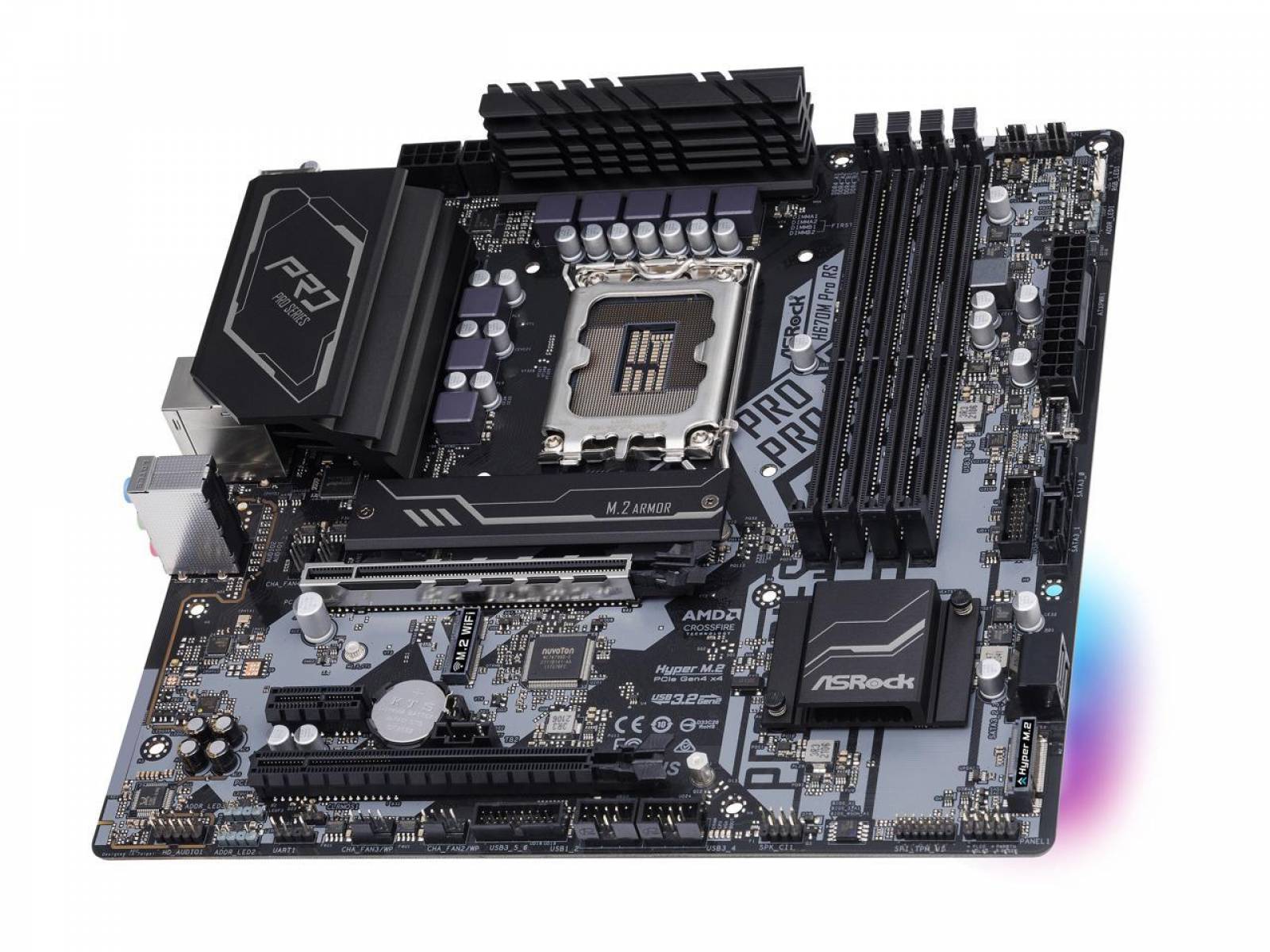 マザーボード Asrock PG Riptide h670 Placa-mãe ASRock H670 PG Riptide Intel H670 Pro RS, LGA1700 – Net
