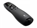 Apresentador sem fio Logitech R400 com Laser Pointer, Conexão USB