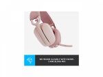 Fone Headset Sem Fio Logitech Zone Vibe 100, Bluetooth, PC, Rosa - Imagem 9