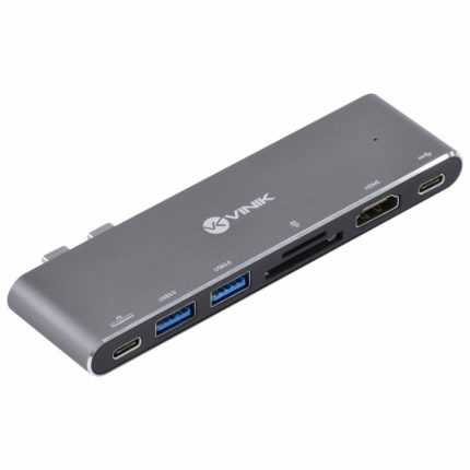 HUB, USB Tipo C, Type c 7 em 2Hdmi, Thunderbolt 3, 100w Hc-72