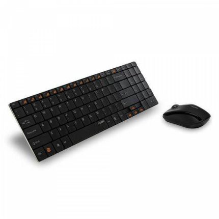 Combo Teclado E Mouse Rapoo 9060 Preto
