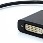 Cabo Adaptador DVI Fêmea para USB-C Macho PlusCable ADP-301BK