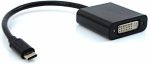 Cabo Adaptador DVI Fêmea para USB-C Macho PlusCable ADP-301BK - Imagem 2