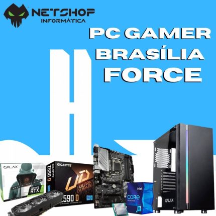 PC Gamer Brasília Force I9 11900k, Z590 32GB, SSD 1TB, RTX 3070TI