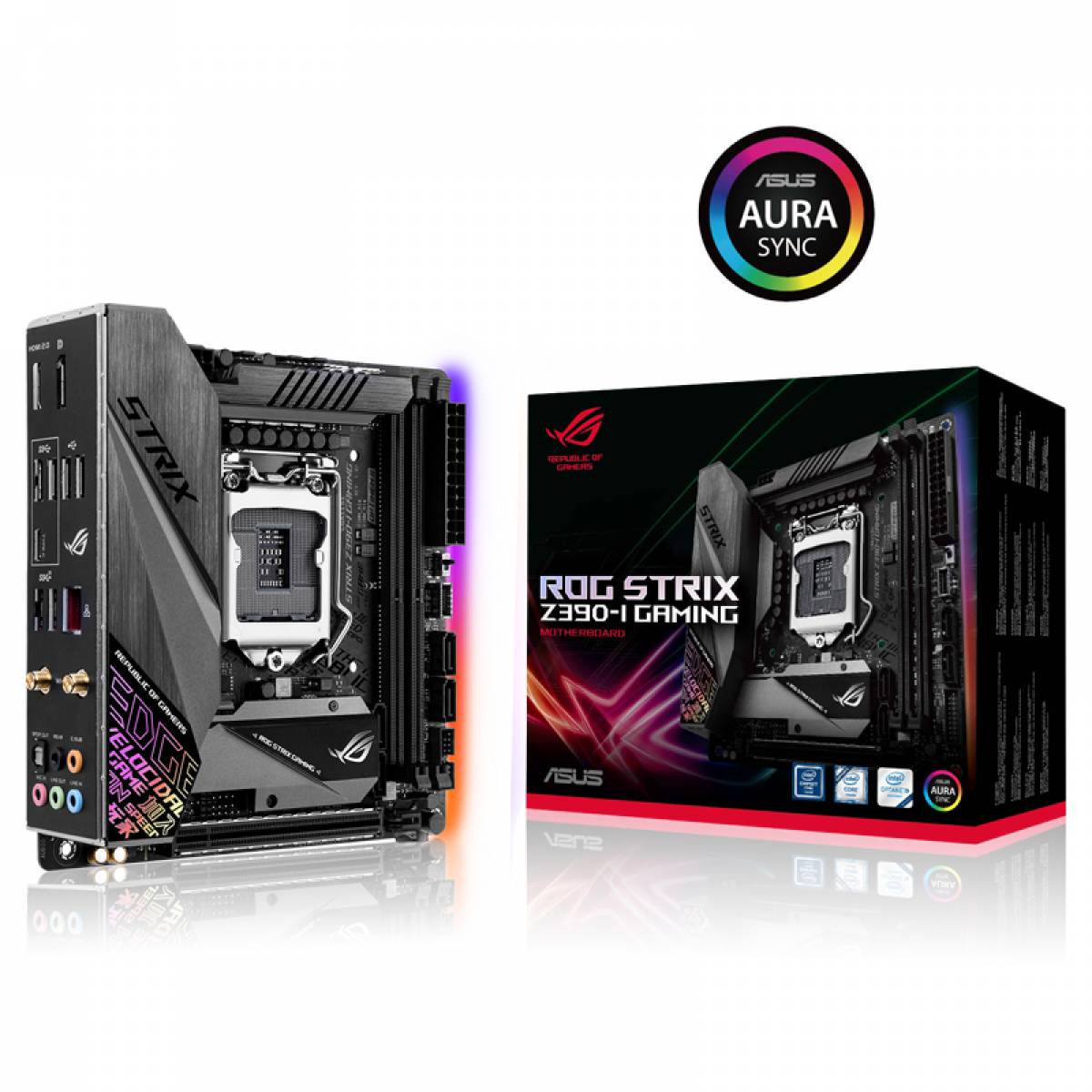 Placa mãe Asus Rog Strix ITX DDR4 Oitava/Nona Geração S1151 Placa mãe Asus Rog Strix ITX DDR4 Oitava/Nona Geração S1151 - Imagem 1