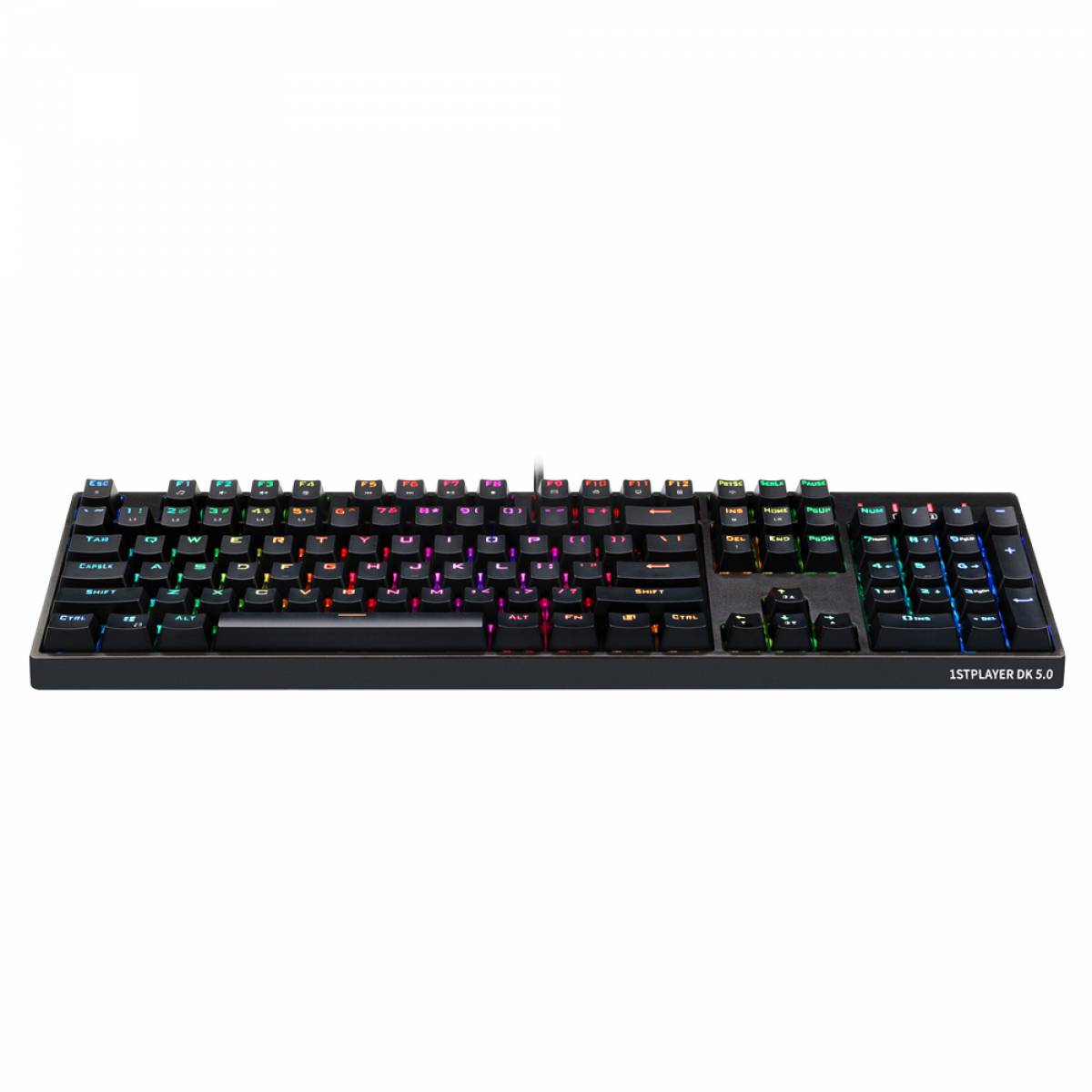 Teclado Mecânico Gamer 1STPLAYER DK5.0 , RGB, Switch Blue, Black Teclado Mecânico Gamer 1STPLAYER DK5.0 , RGB, Switch Blue, Black - Imagem 1