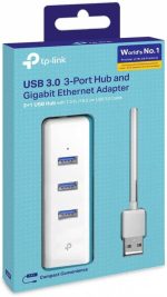 Adaptador Ethernet Rj45 Gigabit Hub Usb 3.0 Tp-link Ue330 - Imagem 3