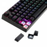Teclado Mecânico Gamer 1STPLAYER DK5.0 , RGB, Switch Blue, Black - Imagem 5