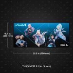 Mouse Pad Extra Grande de Tecido Logitech G840 K/DA para Jogos - Imagem 3